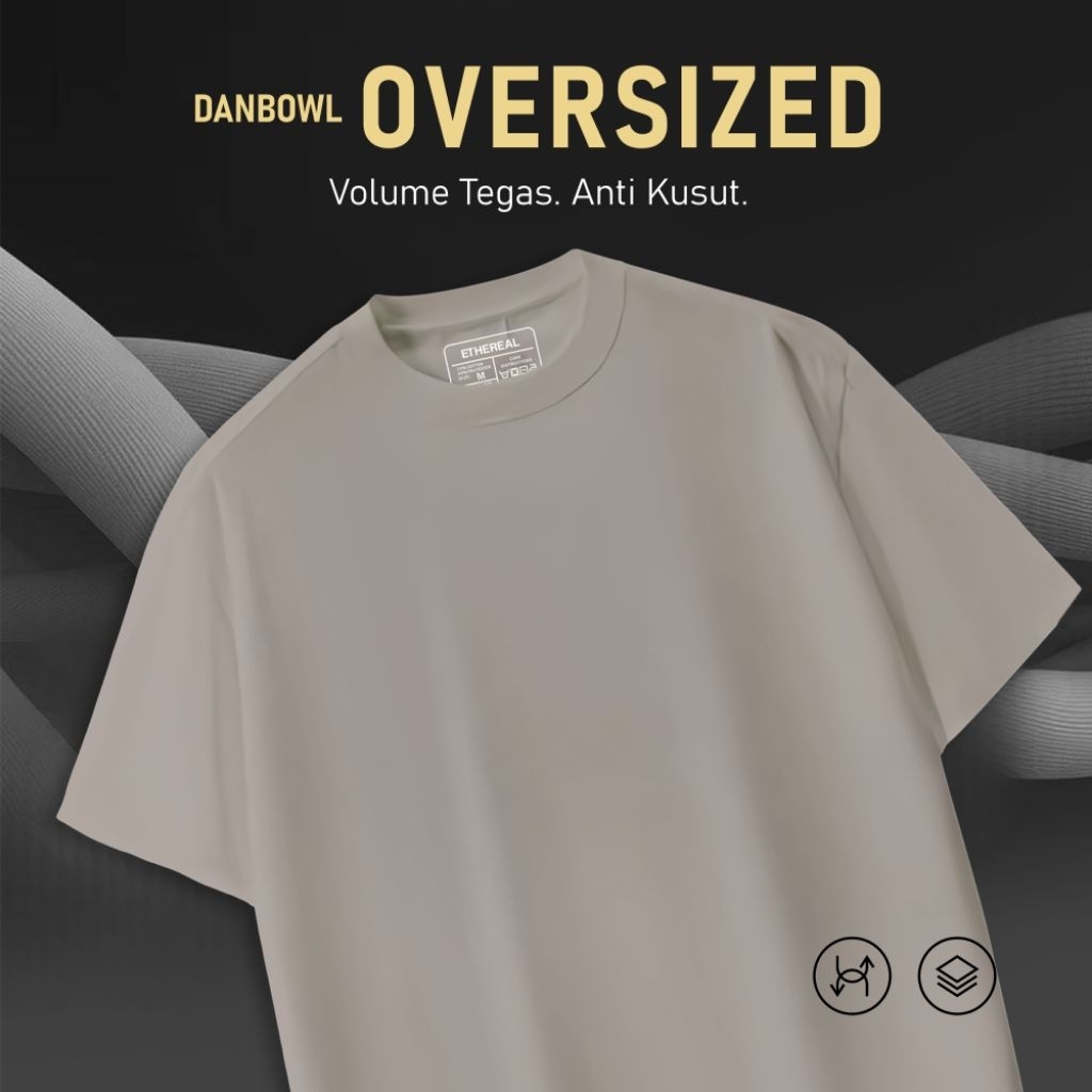 Ethereal DANBOWL COOLBREEZE Oversized T-Shirt | Khaky | AIRism