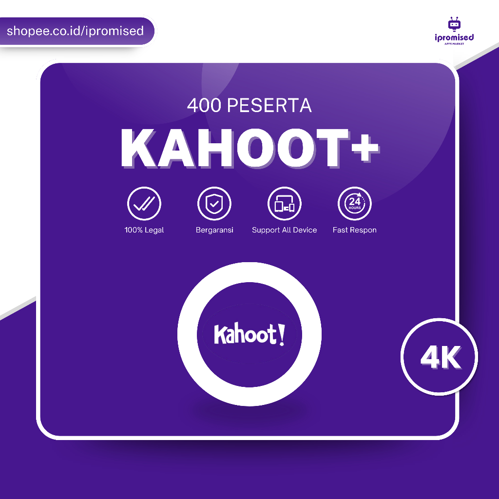 TERMURAH KAHOOT+ 400 PESERTA