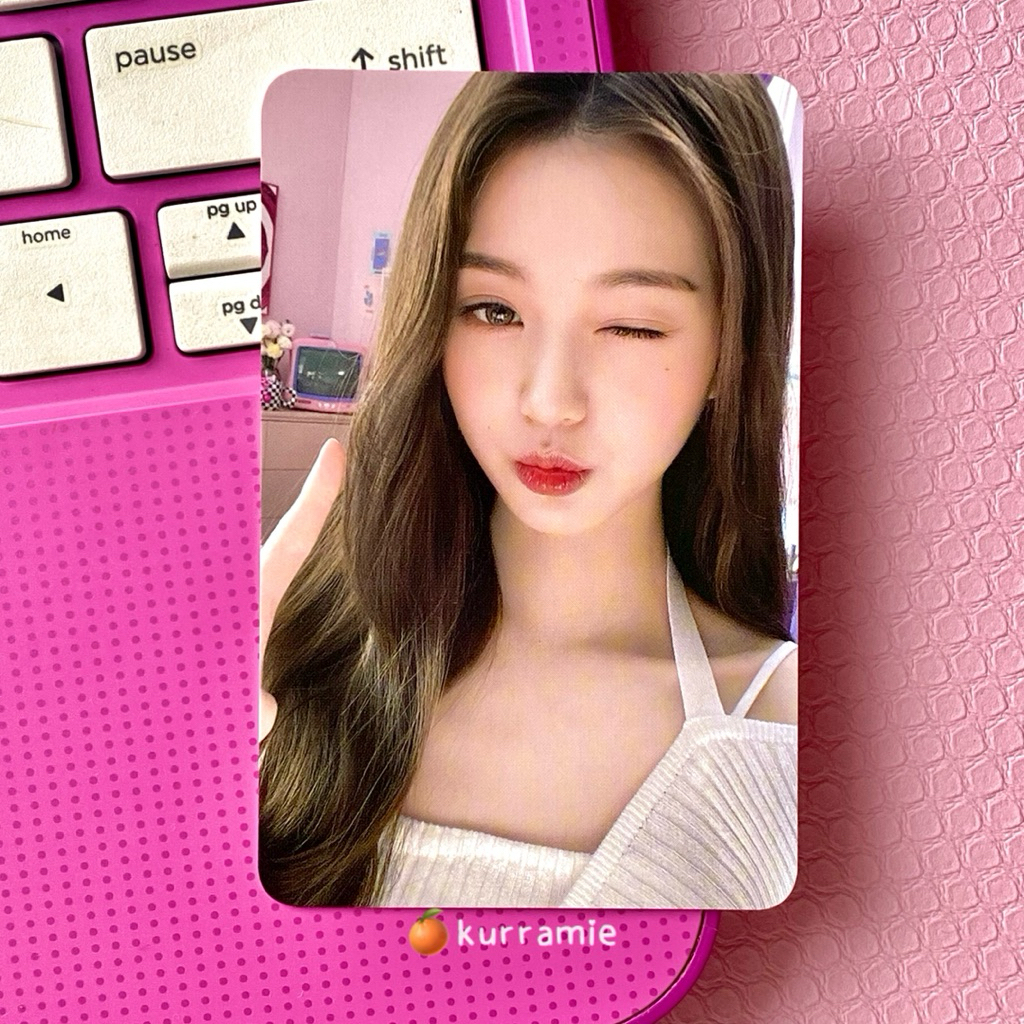 (clearance sale) official photocard wonyoung ive x hapa kristin collab r2 2.0 selca wink wony cantik