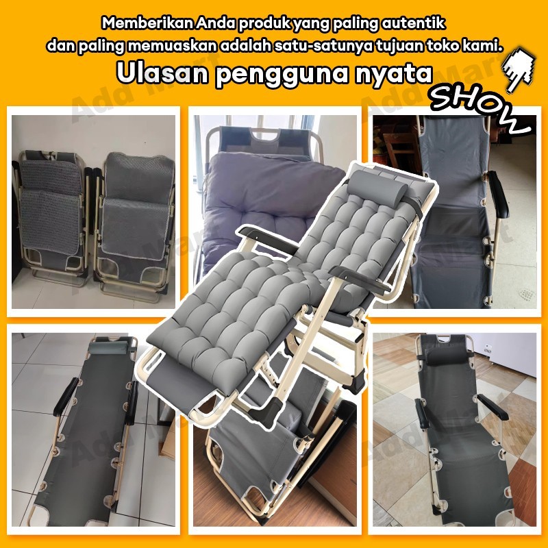 Kursi Malas Kursi Lipat Kursi Santai Ranjang Malas Dengan Bantal Tempat Tidur Ranjang Lipat Kasur