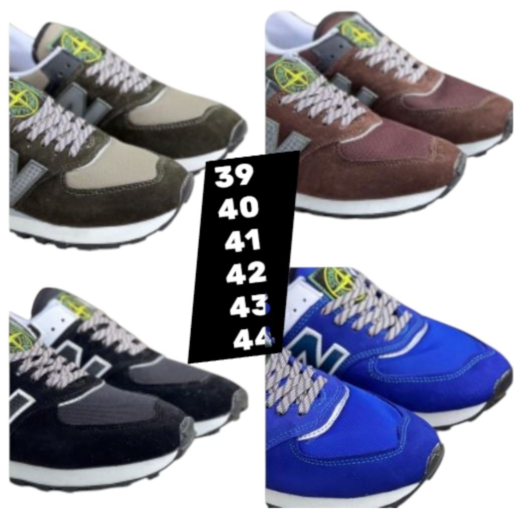 SEPATU SNEAKERS HITAM PUTIH UK 39 40 41 42 43 44