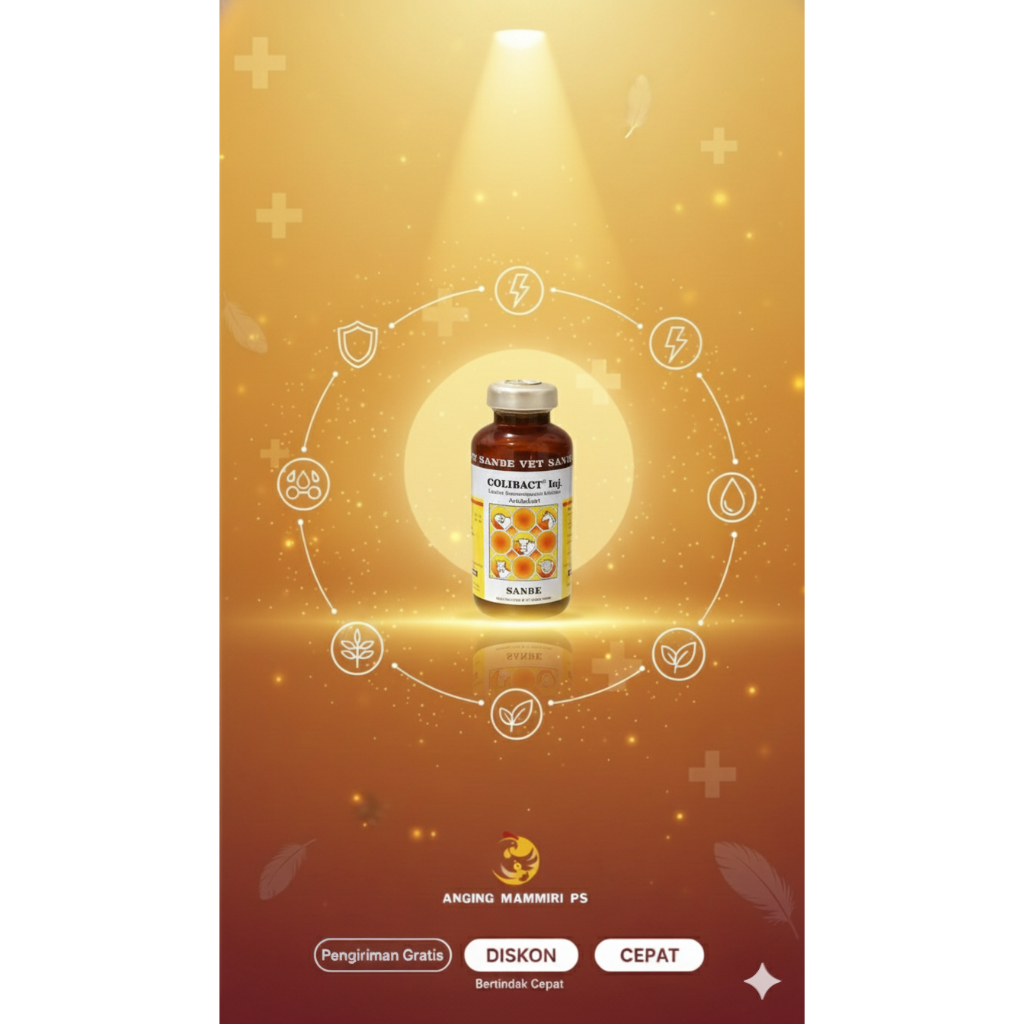 Colibact Inj SANBE VET 20 ml || Solusi infeksi bakteri pada ayam & ternak