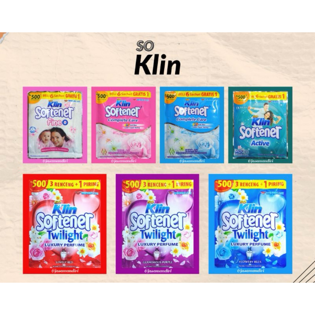 SoKlin Softener  /( isi 12 Sachet)