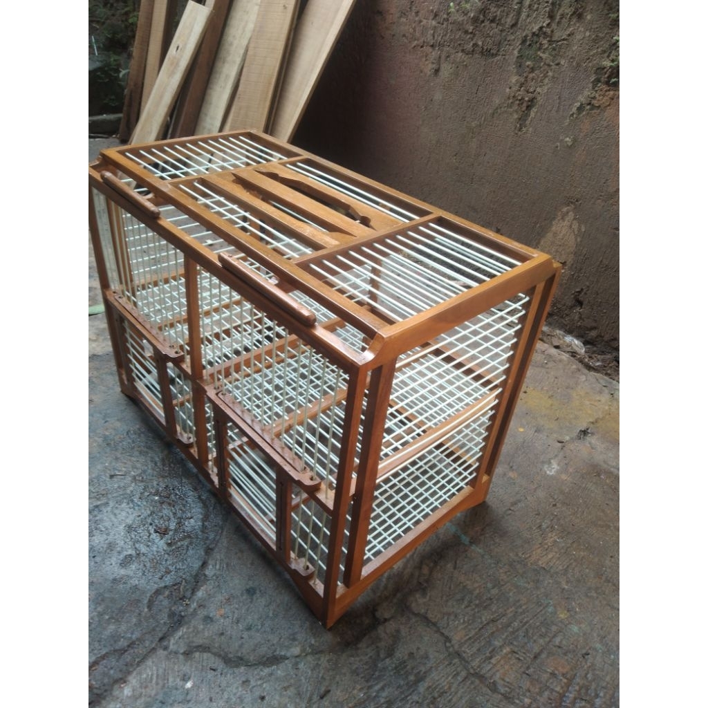 DONGDANG MERPATI 4 PINTU BAHAN JATI RUJI FIBER