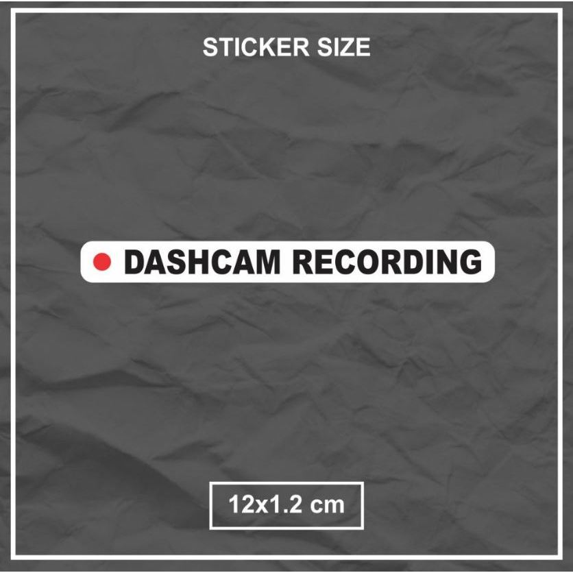 Cutting Sticker Dashcam Recording kamera mobil motor waterproof
