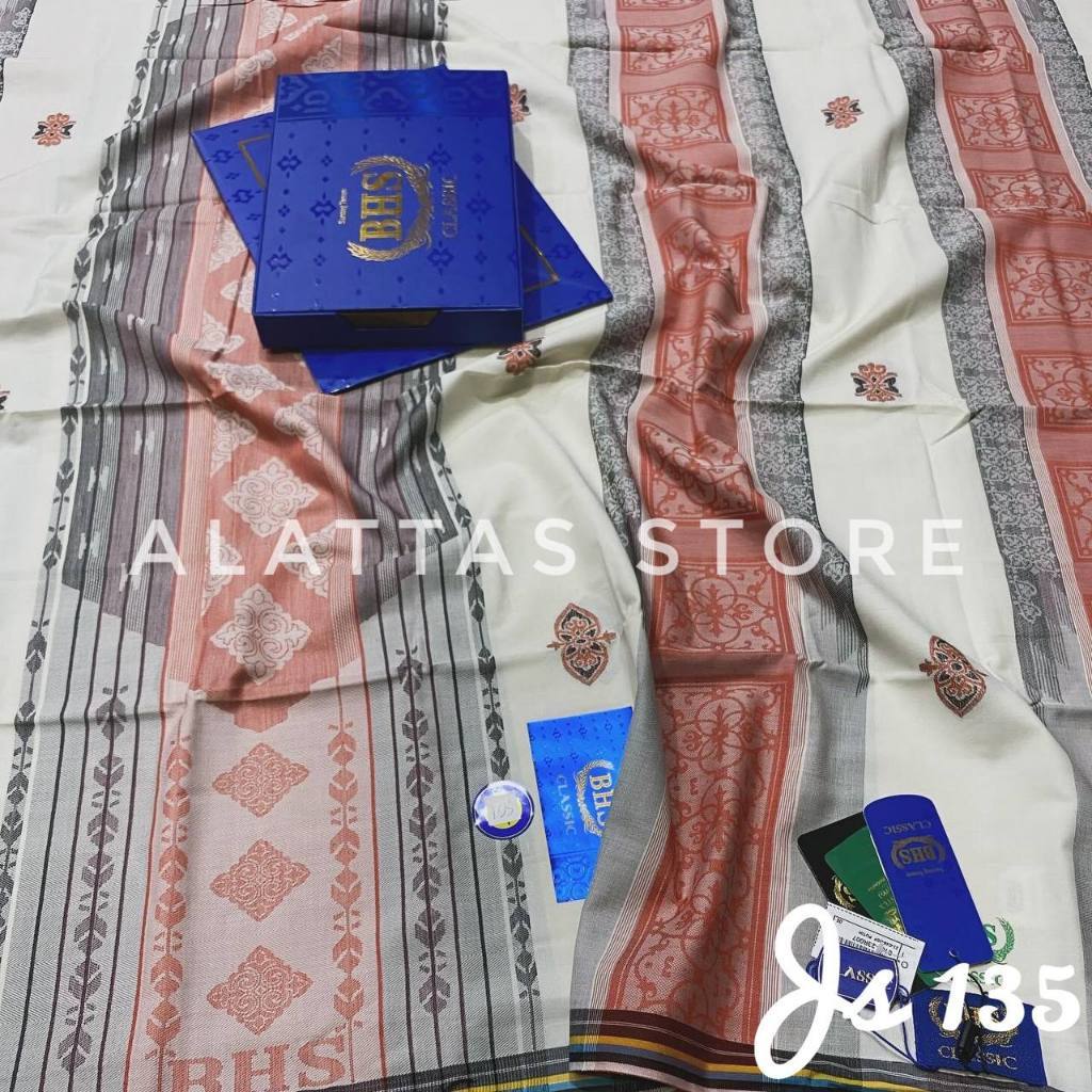 Sarung BHS Classic Kawung Dobby Gold Silver KWG KDP SARUNG BHS CLASSIC DAM SKT SONGKET GOLD // Sarun