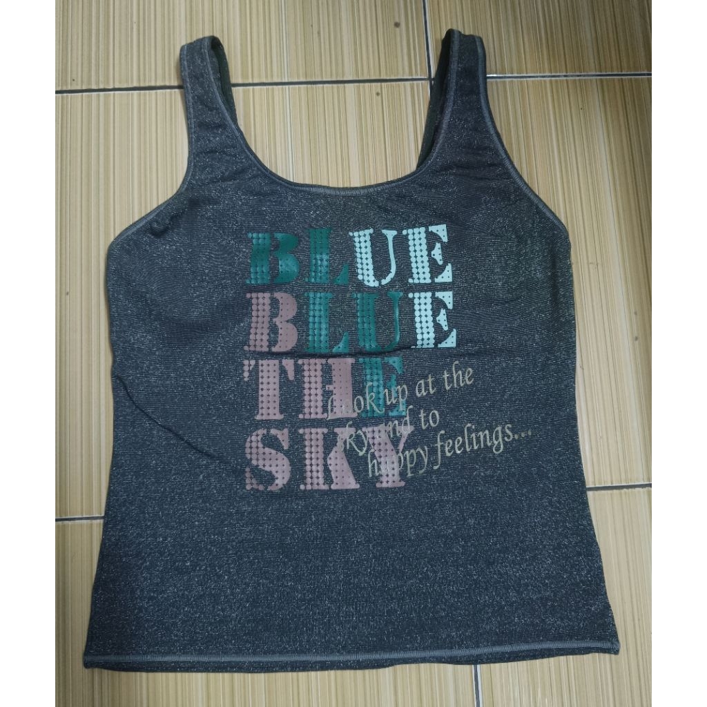 tanktop aerobik wanita preloved