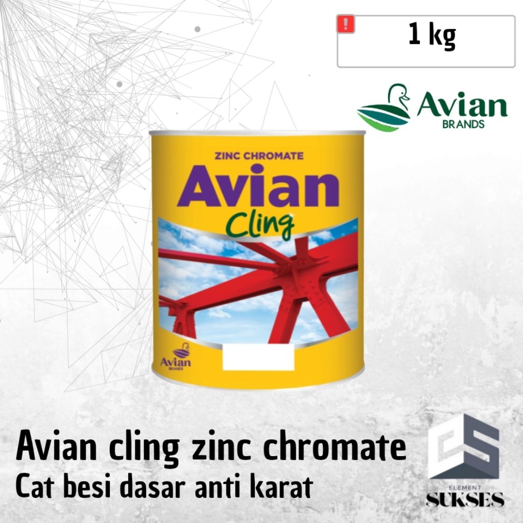AVIAN CLING ZINC CHROMATE Cat dasar kayu dan besi 1Kg