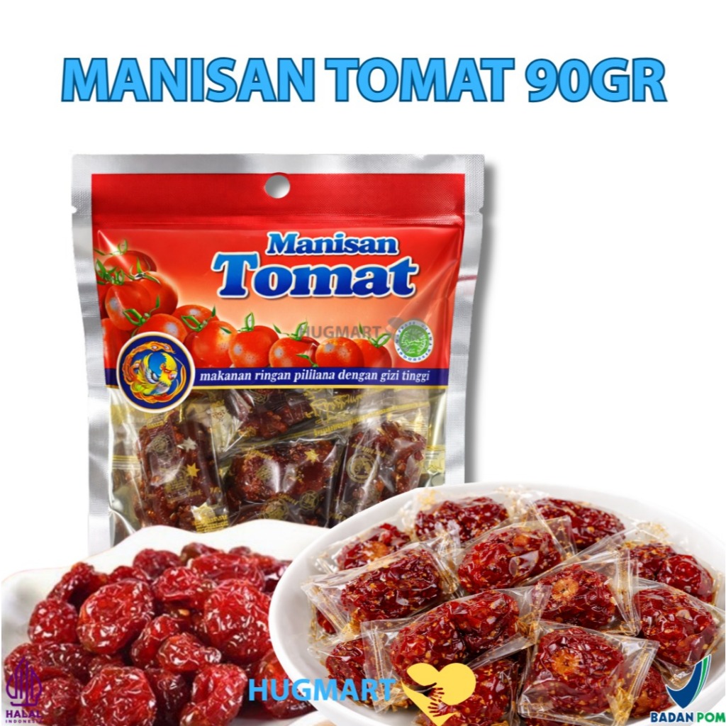 [Halal] Manisan Tomat Kering 90g / Cemilan Tomat Kering Tanpa Bahan Pengawet Manisan Buah Tomat Hala