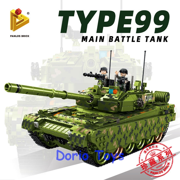 Mainan Tank Tempur Rakitan Type 99 Panlos Brick 1600pcs Militer Edukasi Anak Laki Laki 632002