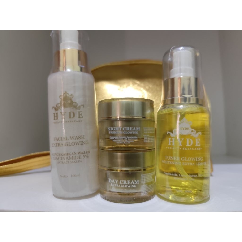 HYDE BEAUTY SKINCARE/DAY CREAM HYDE/NIGHT CREAM BPOM HYDE/FACIAL WASH HYDE/TONER HYDE
