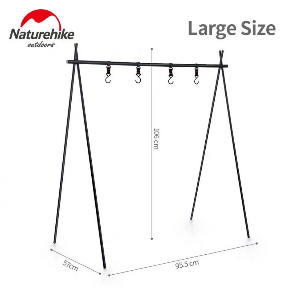 RAK GANTUNG CAMPING TRIANGLE HANGING RACK NATUREHIKE NH19PJ082
