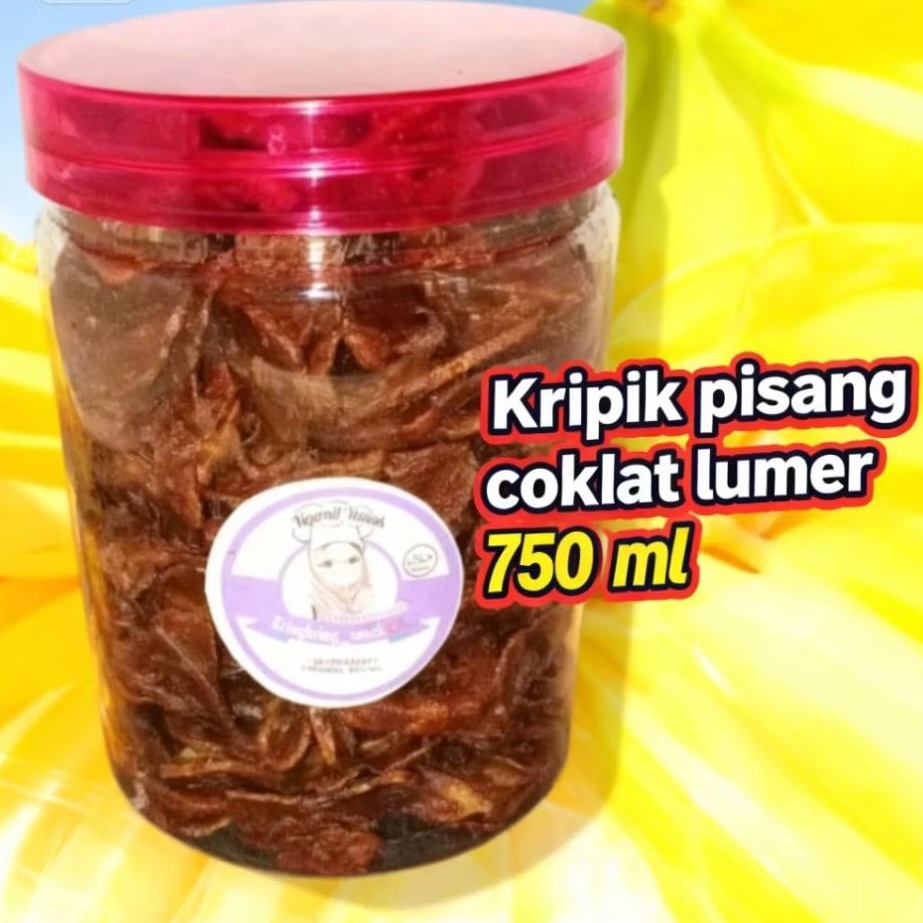 KERIPIK PISANG COKLAT LUMER TOPLES 750ml