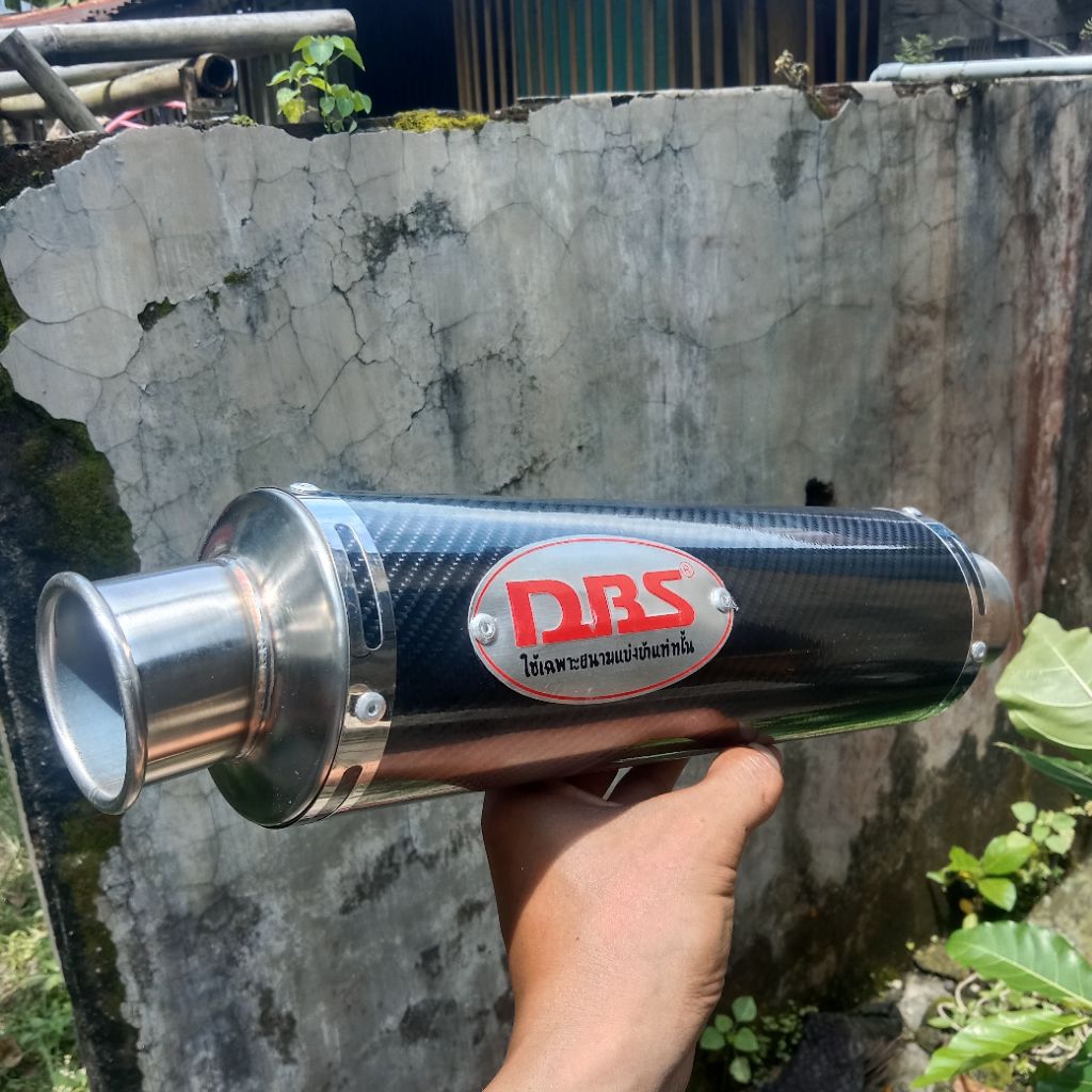silincer dbs carbon inlet 50mm suara ngebas adem