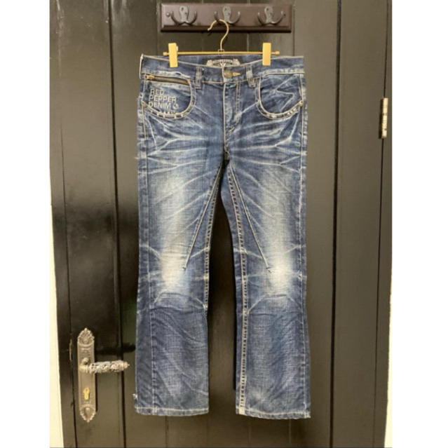 Preloved Jeans Red Pepper