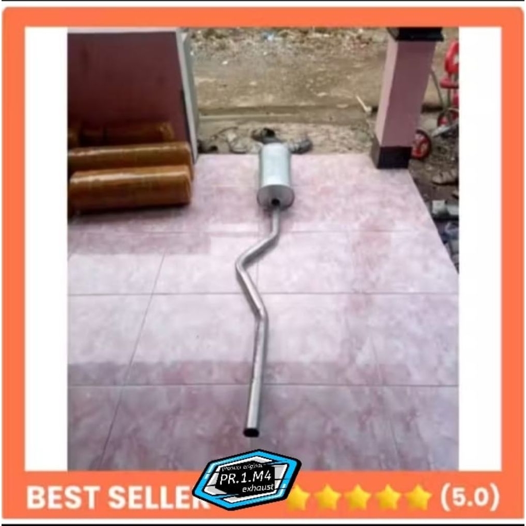 satu paket tabung standar dan pipa knalpot mobil futura, t120 ss, carry