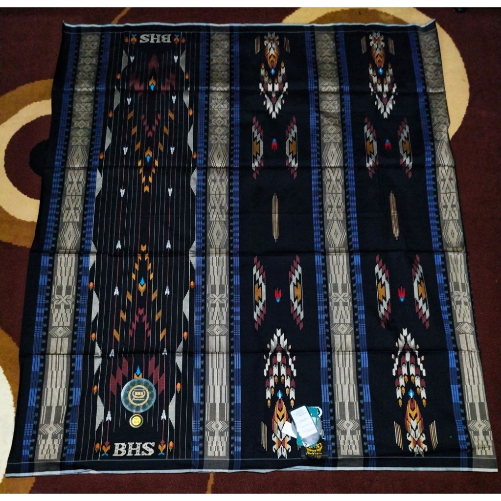 SARUNG BHS MASTERPIECE GRADE GOLD MOTIF SGE WARNA BLACK SERIES FULL MESRES