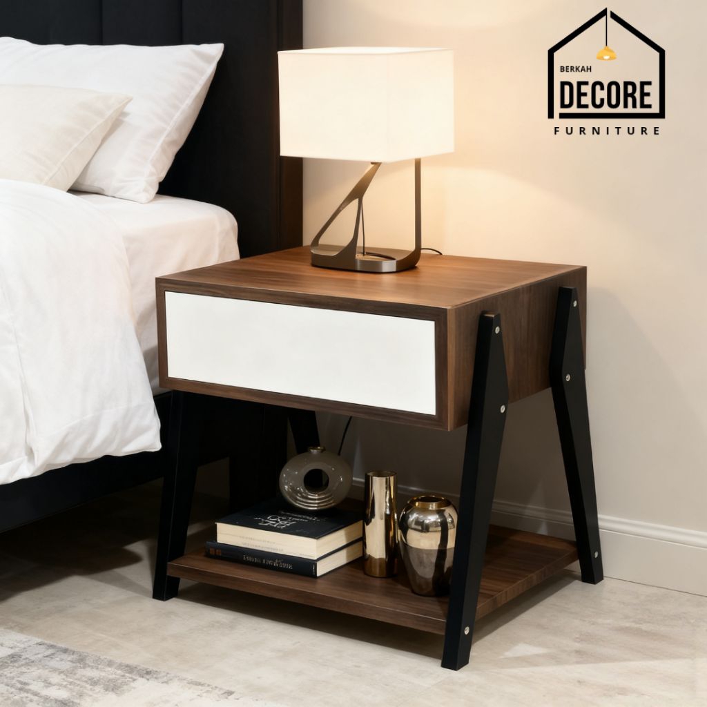 Meja Nakas Minimalis Multiplek Grade A - Meja Samping Sofa/Kamar Tidur Tahan Gores Anti Noda | Furni