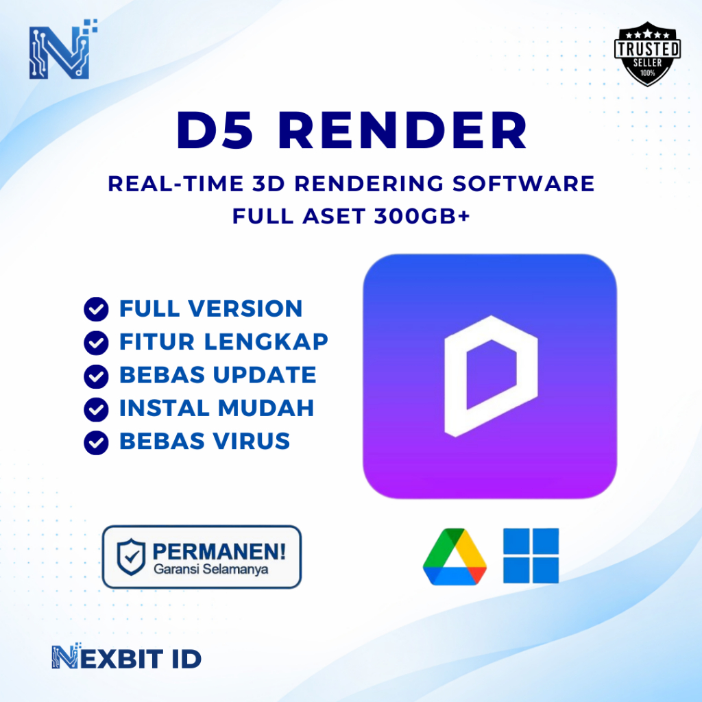 D5 Render 2026 Real-Time 3D Rendering Software + Aset Library & Panduan Instalasi Win Terbaru