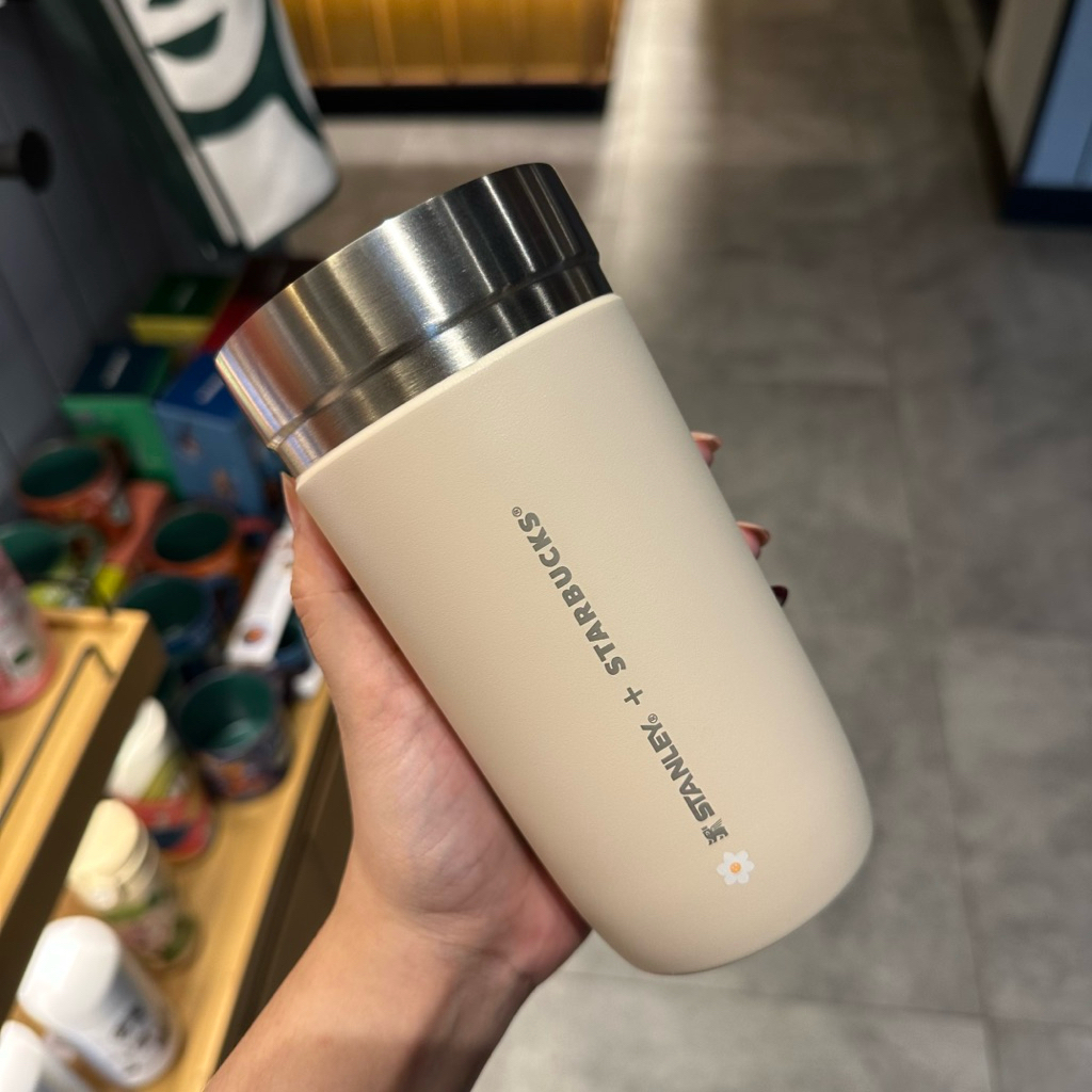 NEW EXCLUSIVE Tumbler Starbucks x STANLEY Natural Daisy Mug Shaped Original Starbucks