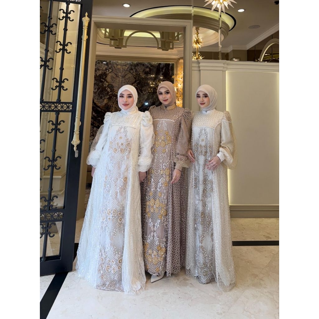 (BISA COD) 100% ORI GAMIS BRUKAT TILE STORE BY SHELLASAUKIA