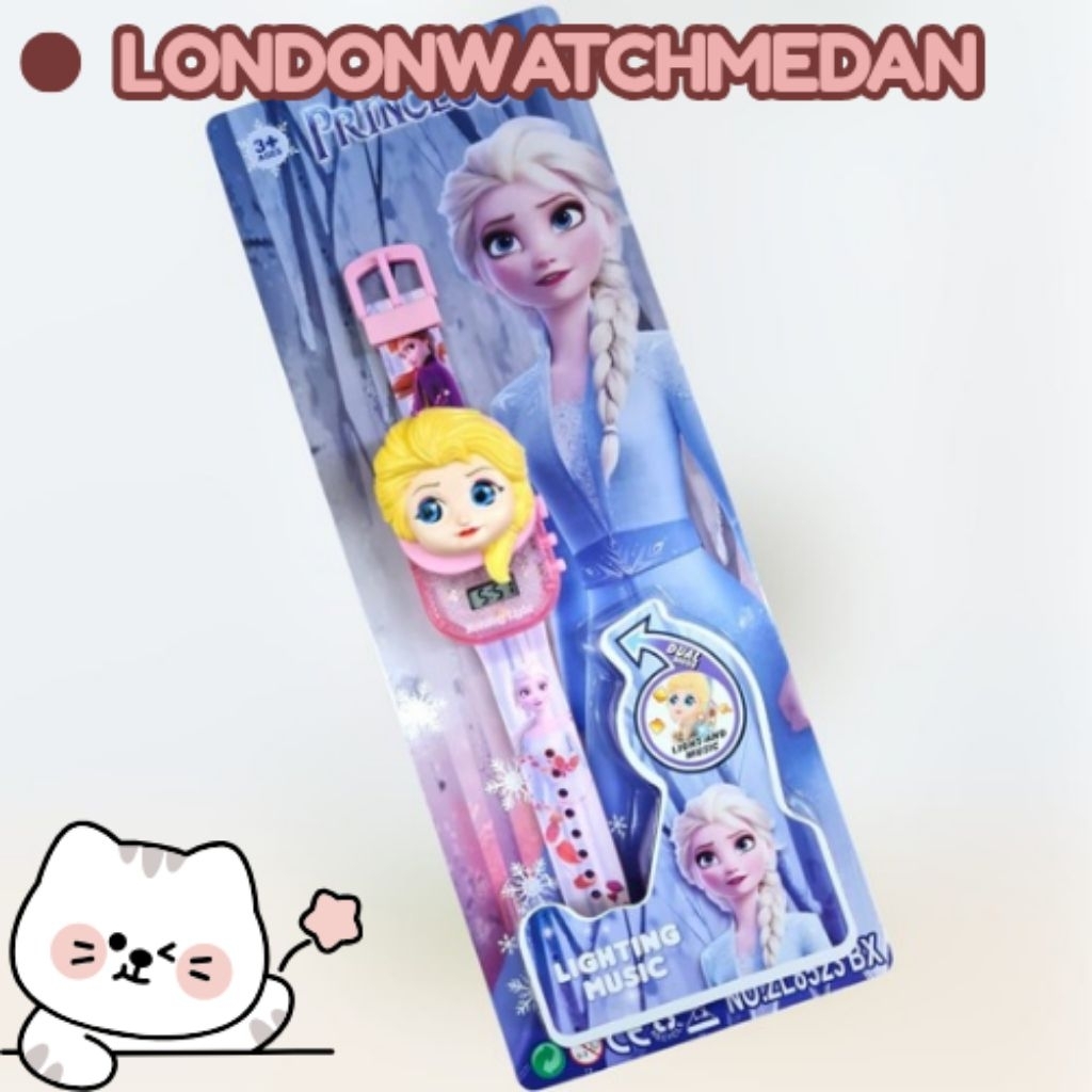 Jam Tangan Anak Musik Melodi Karakter Frozen