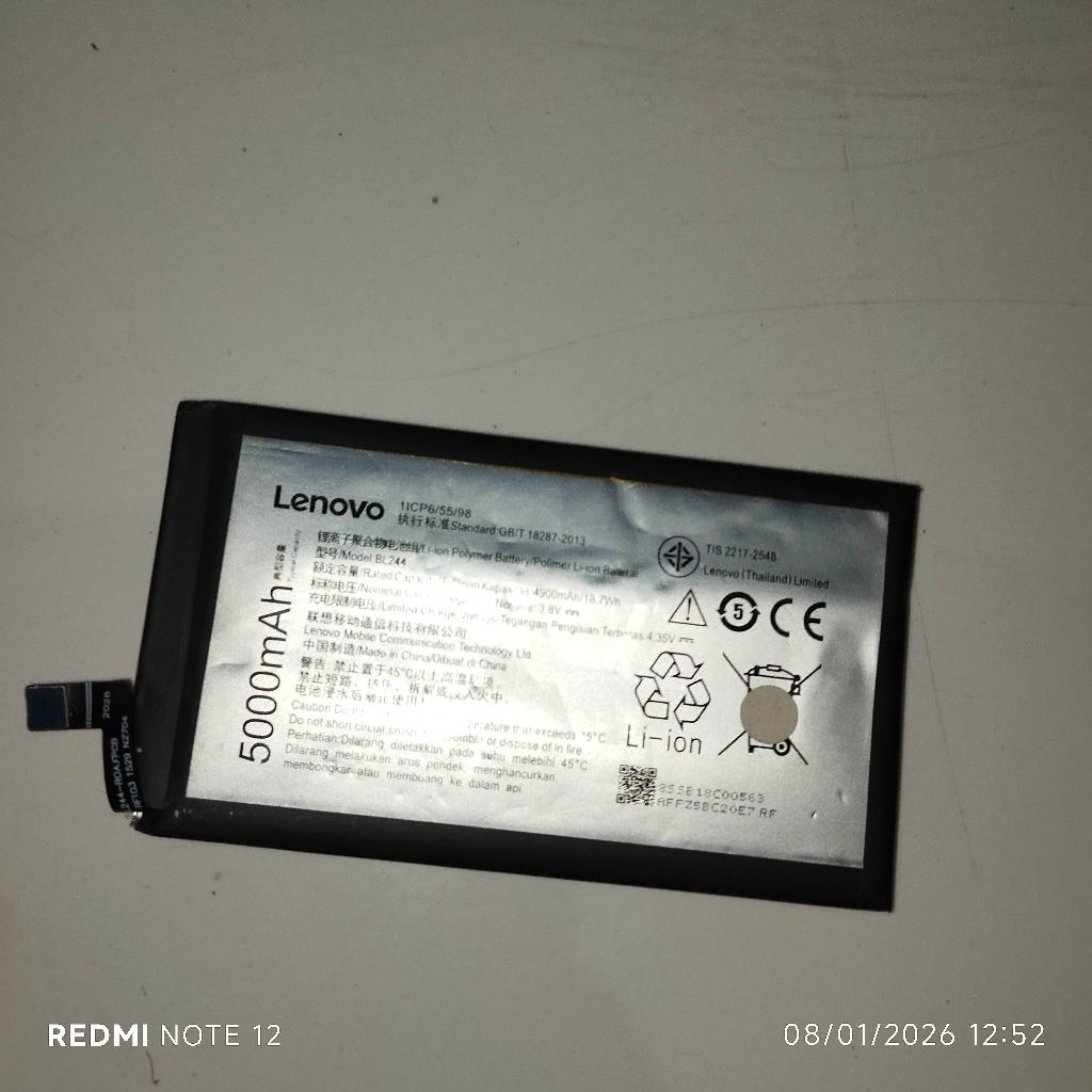 Baterai Kembung BMS Bagus Lenovo Vibe P1 Turbo/P1A42
