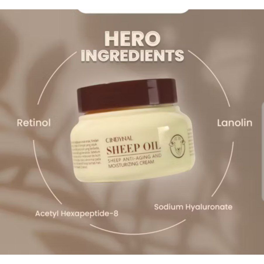 Sheep Oil Cream Moisturizing BPOM IP