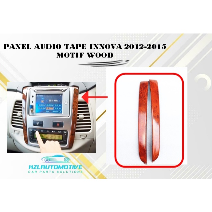 PANEL AUDIO TAPE INNOVA 2012-2015 MOTIF WOOD