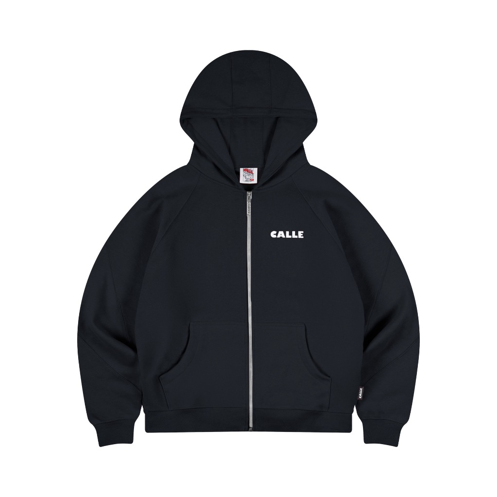 [100% ORIGINAL] CALLE DE LARACHE JAKET / ZIP UP HOODIE BASIC BLACK S-XXL