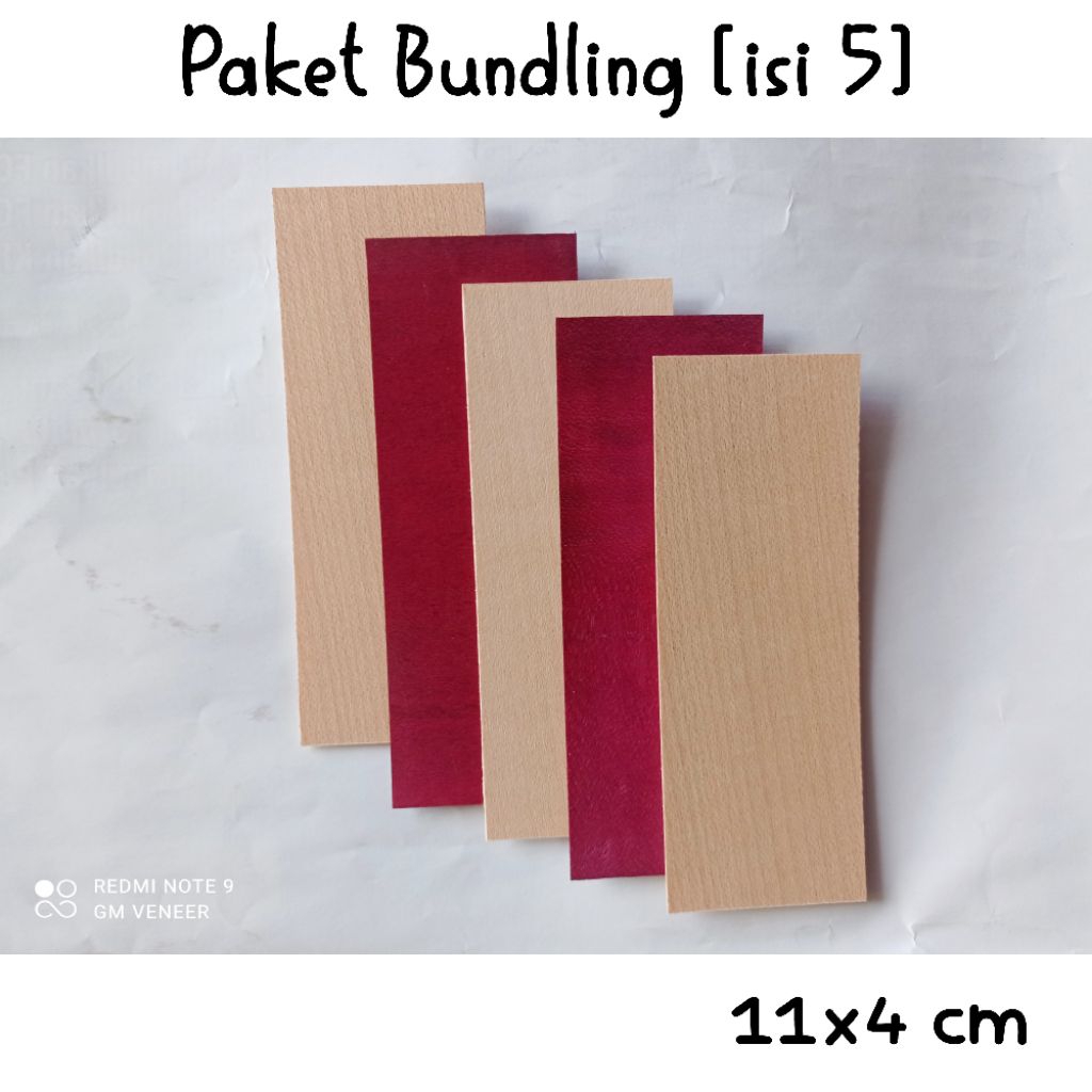 Veneer Maple FingerBoard - Mix Warna Merah