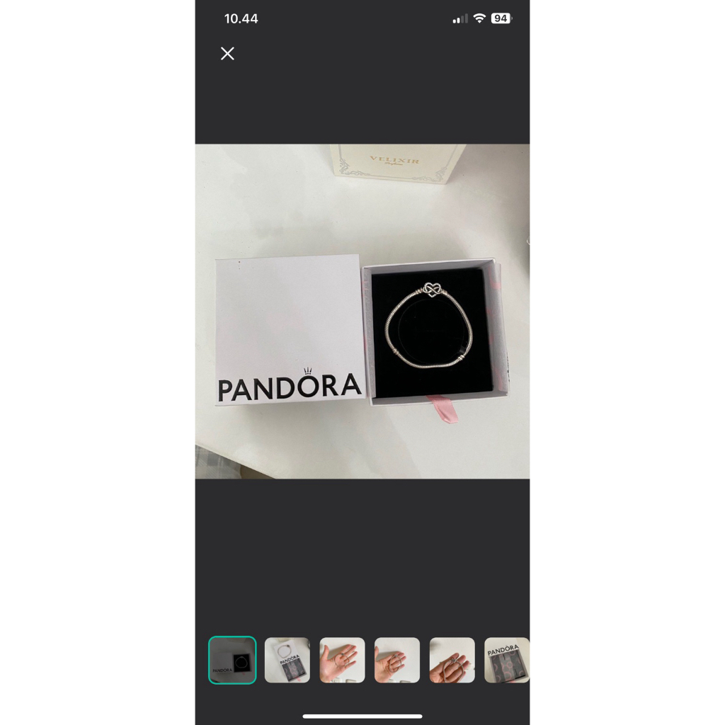 Preloved Sparkling Infinity Heart ORIGINAL PANDORA