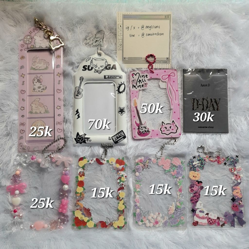 PRELOVED PHOTOCARD PHOTOSTRIP PC HOLDER SUGA DDAY