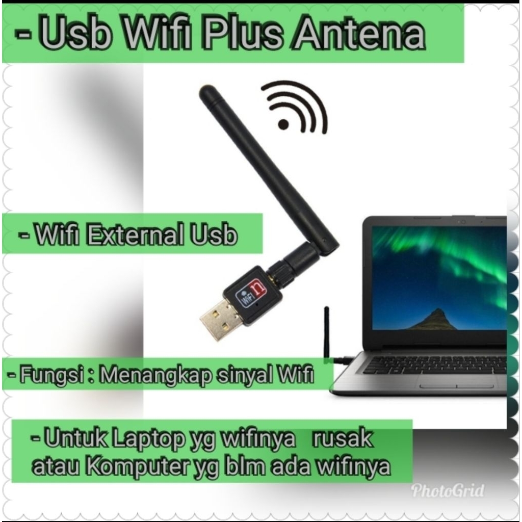 Usb Wifi Antena Wifi external Laptop dan PC Penangkap sinyal Wifi antena