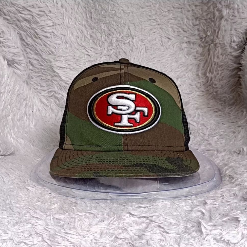 Snapback trucker san francisco NFL cap newera vintage camo black