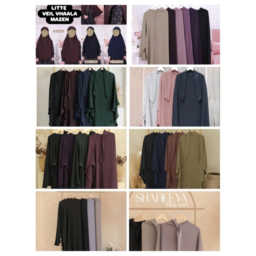 (KHIMAR ONLY) DITSY MOSLEM COLLECTION Shaida Shaiza Shaala Shaneeya Haala Hadya Shafa