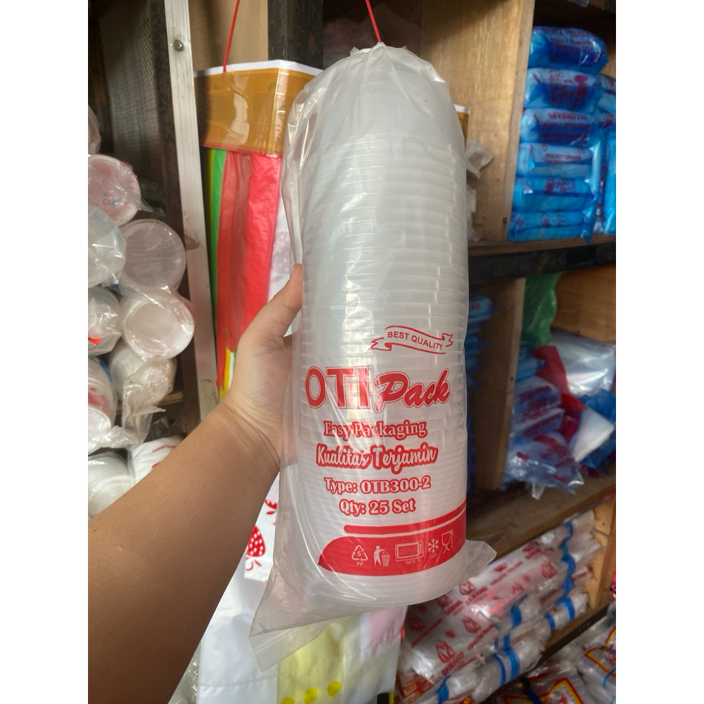 25 pcs THINWAL BOWL PLASTIK OTIPACK bowl 300ml