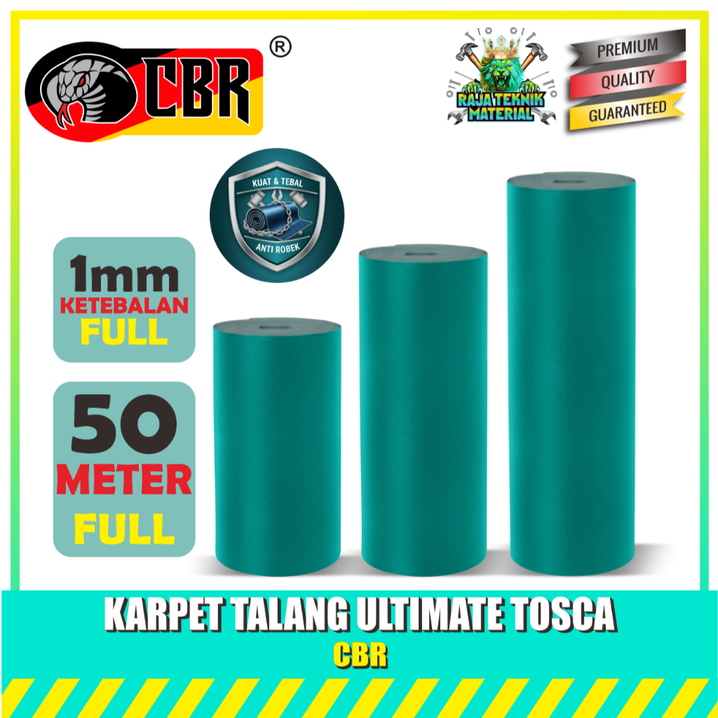 CBR ULTIMATE TOSCA Karpet Talang Air Hijau Toska 50 Meter FULL 55cm 90cm 110cm- Karpet Atap Anti Boc