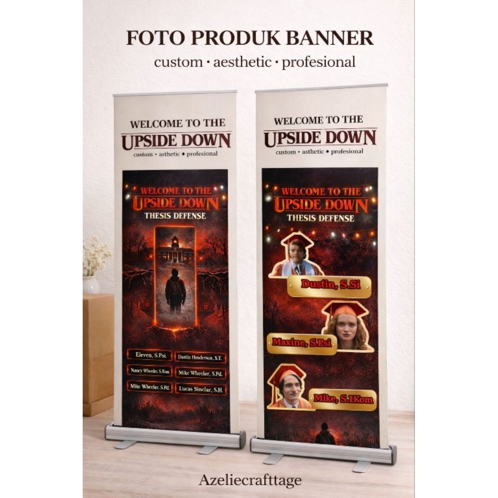 Cetak Banner Kelulusan Custom | Free Design | Banner Standee | Banner Wedding