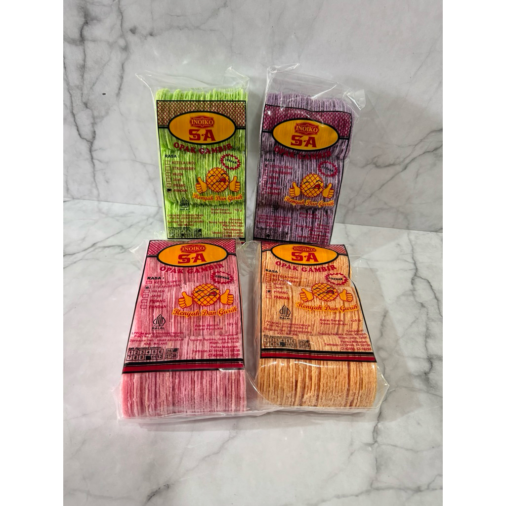 CEMILAN Opak Gambir Aneka Rasa 125gram