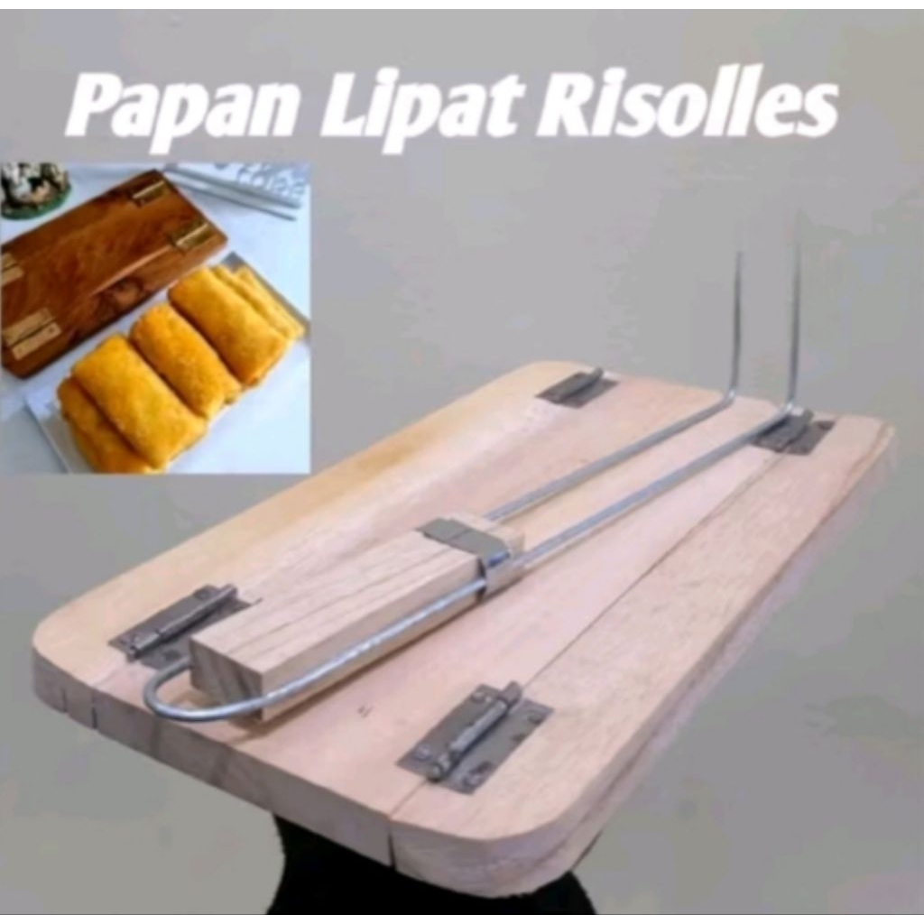 Papan lipat risoles + garpu/ alat lipat risoles / cetakan risol gratis 1pcs spatula plastik