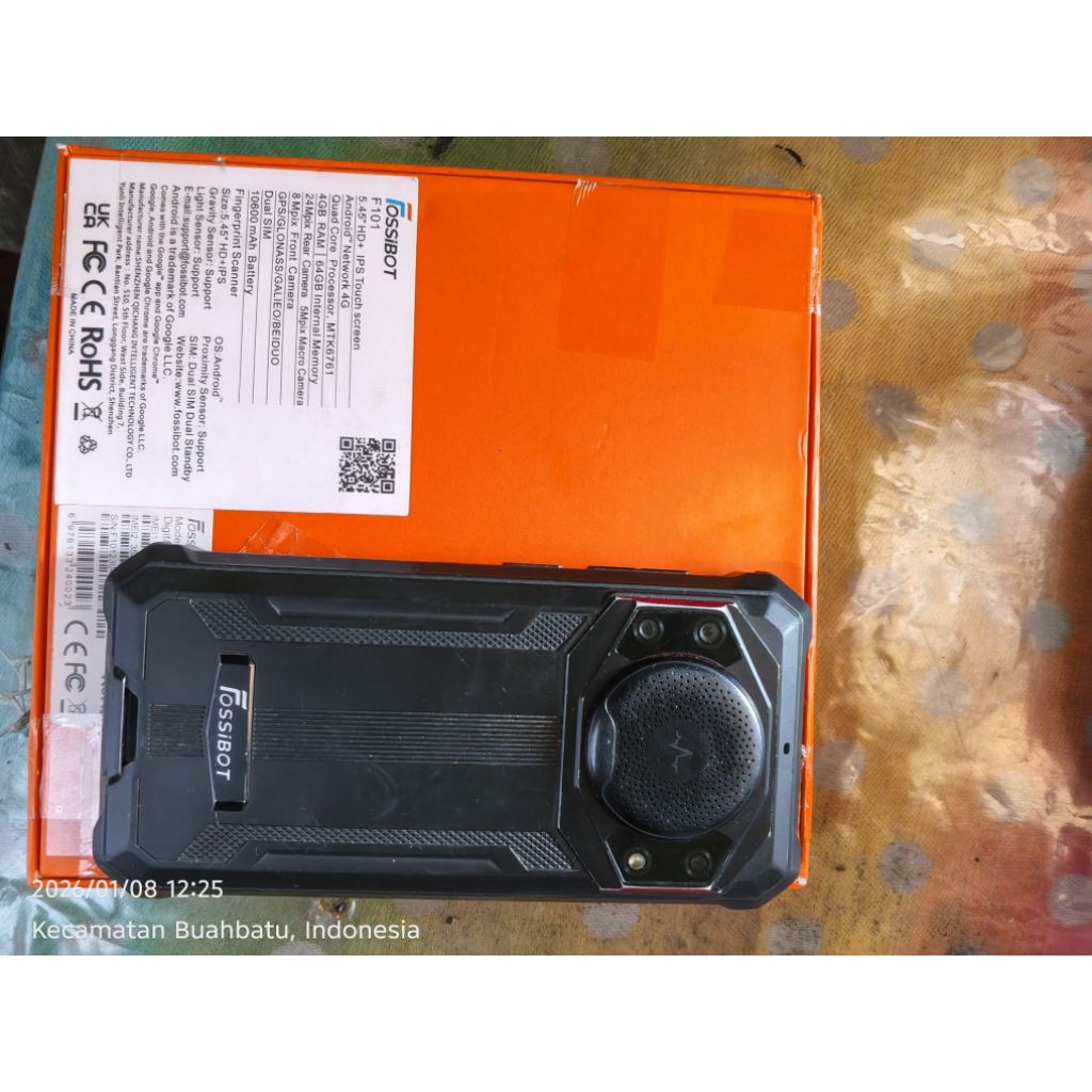 hp outdoor android 4g lte dual sim, fossibot f101 fullset normal ada minus dikit hp langka antik