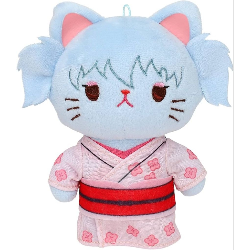 [READY] Boneka Gintama Gintoki Pako withCAT Plush Key Chain with Eye Mask Sakata Gintoki