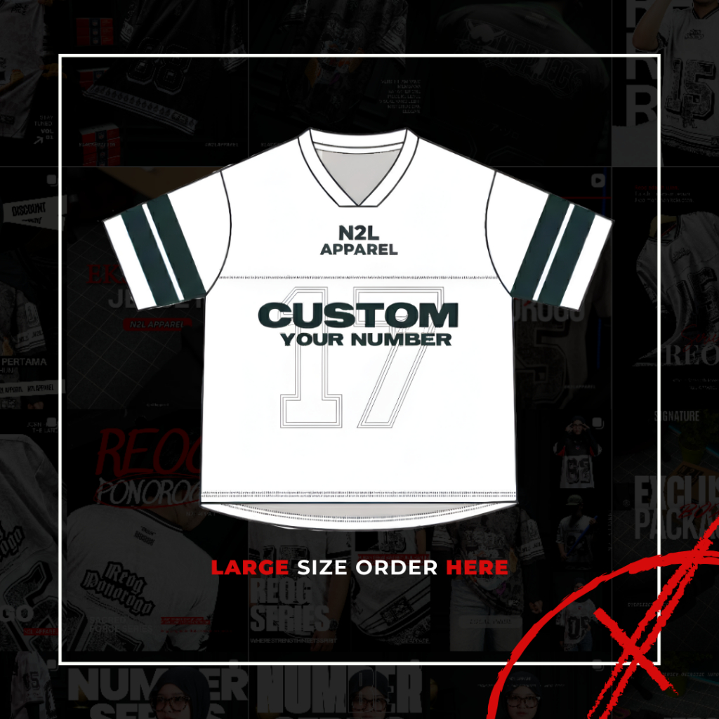 N2L- Jersey Oversize "CultureSeries" Costum size Number