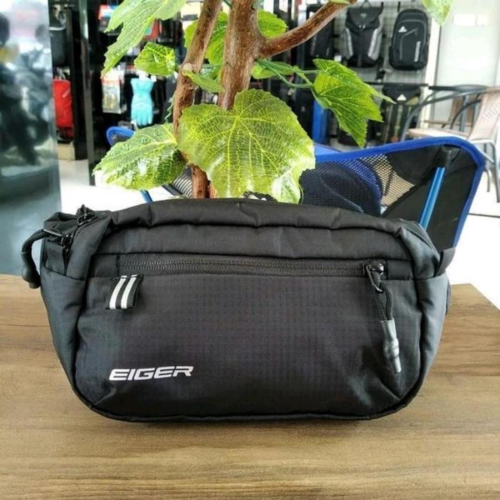 EIGER IRIDIUM 2L FOLDABLE WAISTBAG - Tas Pinggang Outdoor Adventure - Hitam