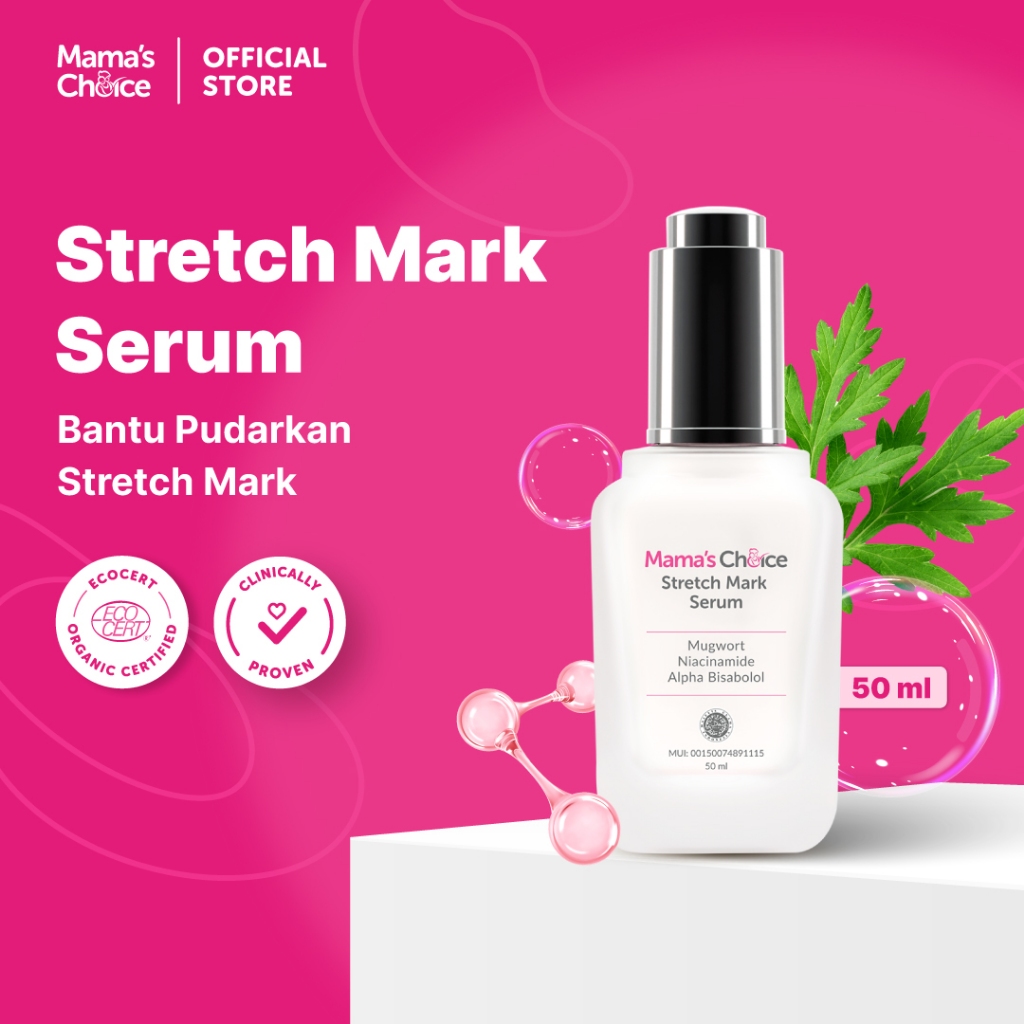 Stretch Mark Serum Mama's Choice (Inovasi Terbaru dari  Stretch Mark Cream Mama's Choice)