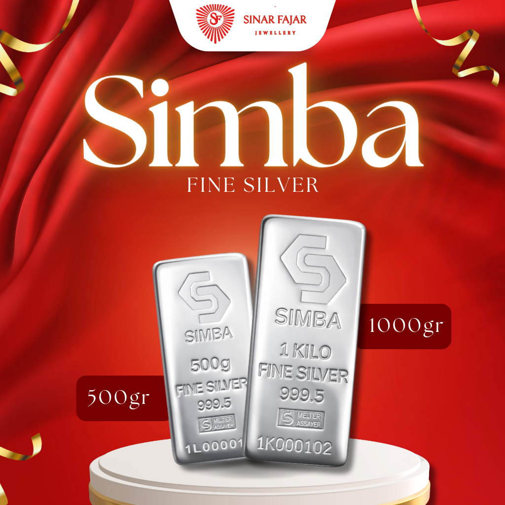 Perak Simba 500g 1000g - Fine Silver 999,5