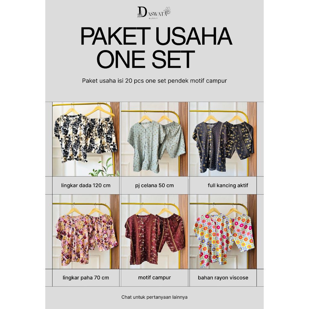 Paket Usaha One Set 20 PCS