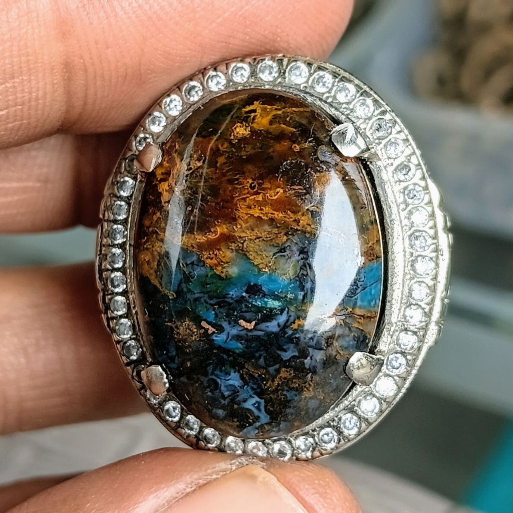 NATURAL BACAN BLUE ELEKTRIK ( DIM.24 RING 9)