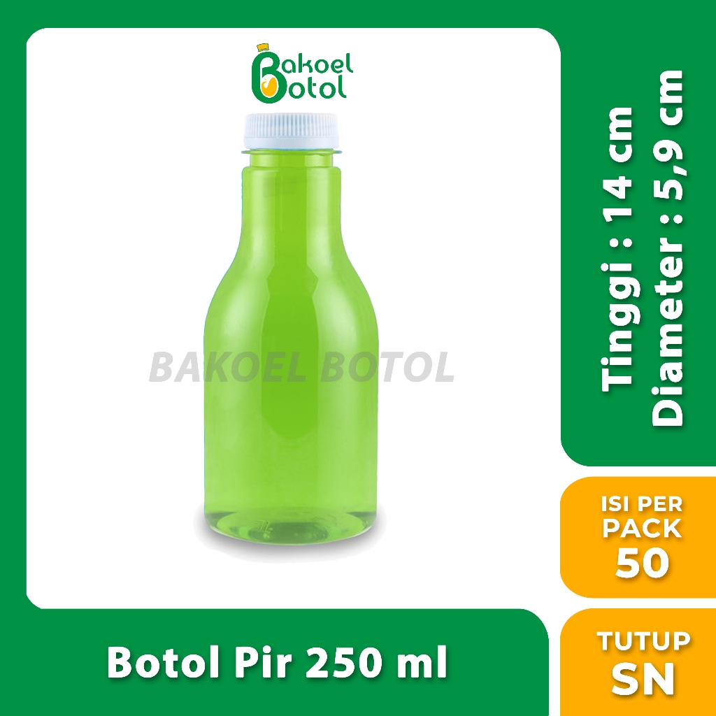 Botol Pir 250 ml 14.5 gr (MINIMAL 1 PACK) / Botol Plastik 250 ml / Botol Pudot 250 ml / Botol Minuma